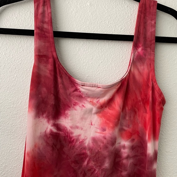 011. NWT SUPER Soft Bebe Tie-dye Maxi Tank Top Dress - Picture 8 of 10